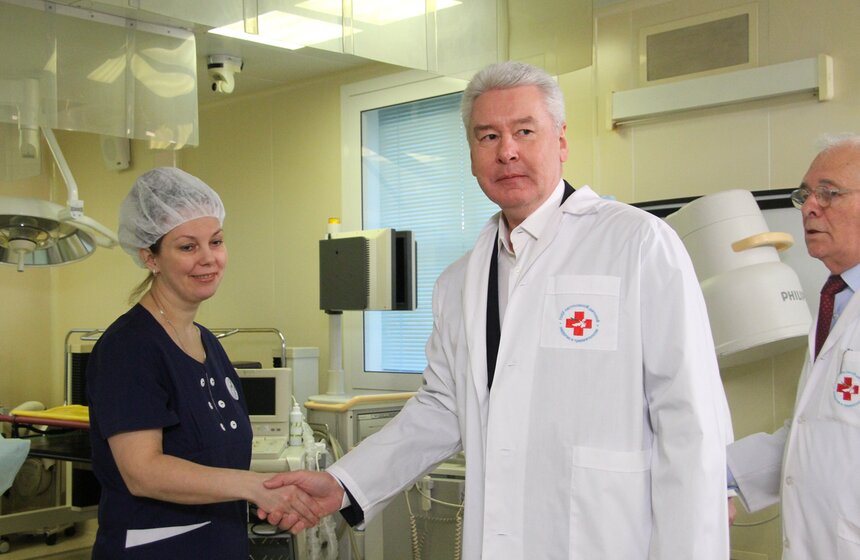 Сергей Собянин посетил НИИ неотложной детской хирургии 9 фото