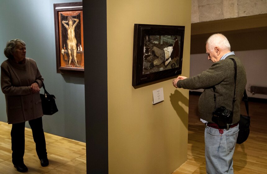 Пресс-показ выставки Гелия Коржева в Третьяковской галерее 12 фото