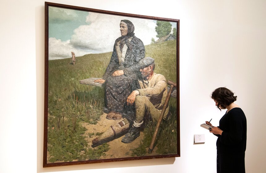 Пресс-показ выставки Гелия Коржева в Третьяковской галерее 7 фото