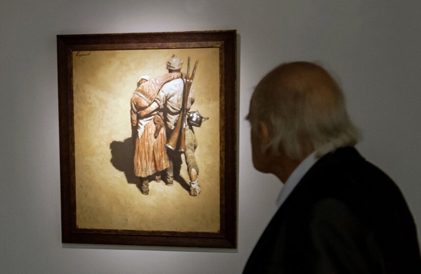 Пресс-показ выставки Гелия Коржева в Третьяковской галерее 9 фото