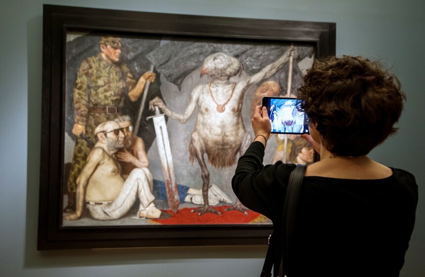 Пресс-показ выставки Гелия Коржева в Третьяковской галерее 14 фото