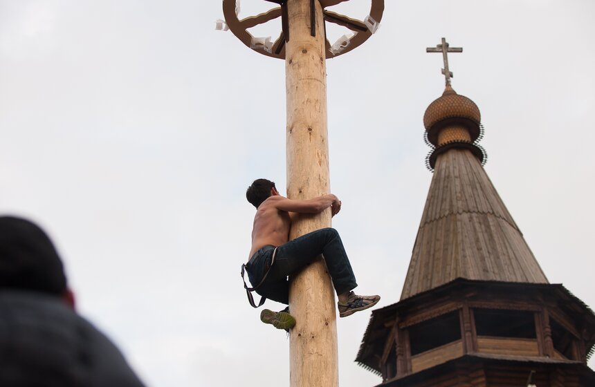 В Измайловском кремле прошли проводы Масленицы 28 фото