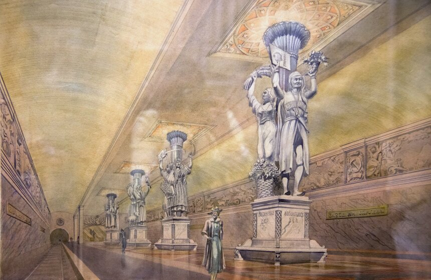 Проект "Московское метро – подземный памятник архитектуры" 14 фото