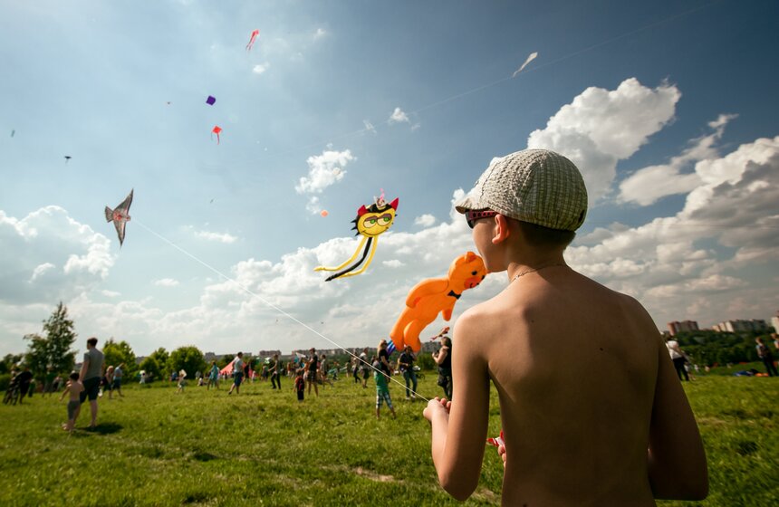 Фестиваль воздушных змеев "Пестрое небо" 14 фото