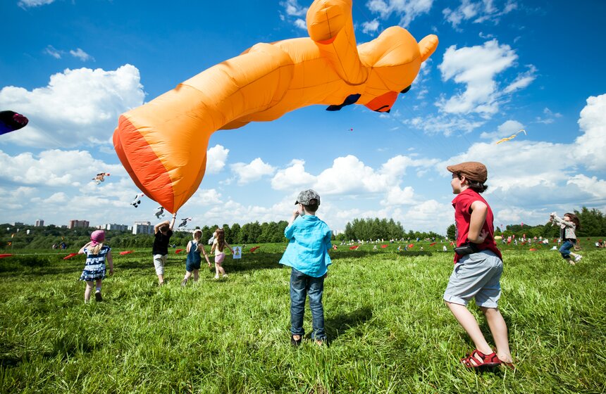 Фестиваль воздушных змеев "Пестрое небо" 9 фото