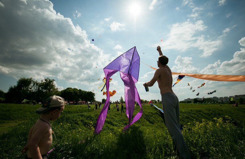 Фестиваль воздушных змеев "Пестрое небо" 21 фото