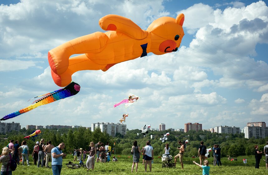 Фестиваль воздушных змеев "Пестрое небо" 15 фото
