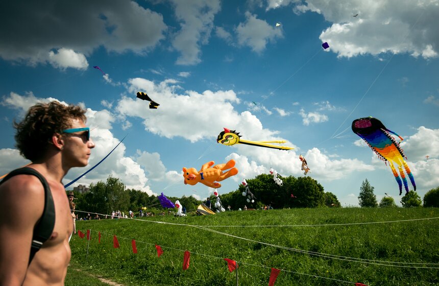 Фестиваль воздушных змеев "Пестрое небо" 25 фото
