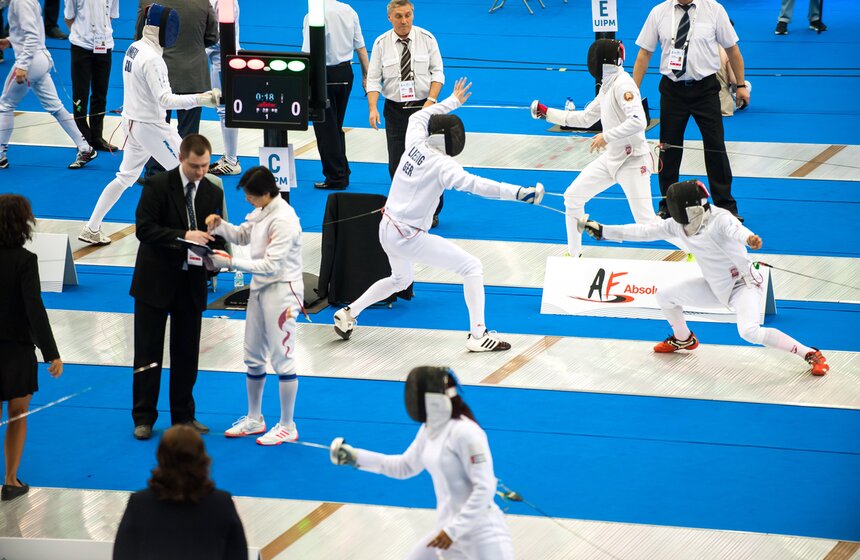 Чемпионат мира по современному пятиборью в "Олимпийском" 7 фото