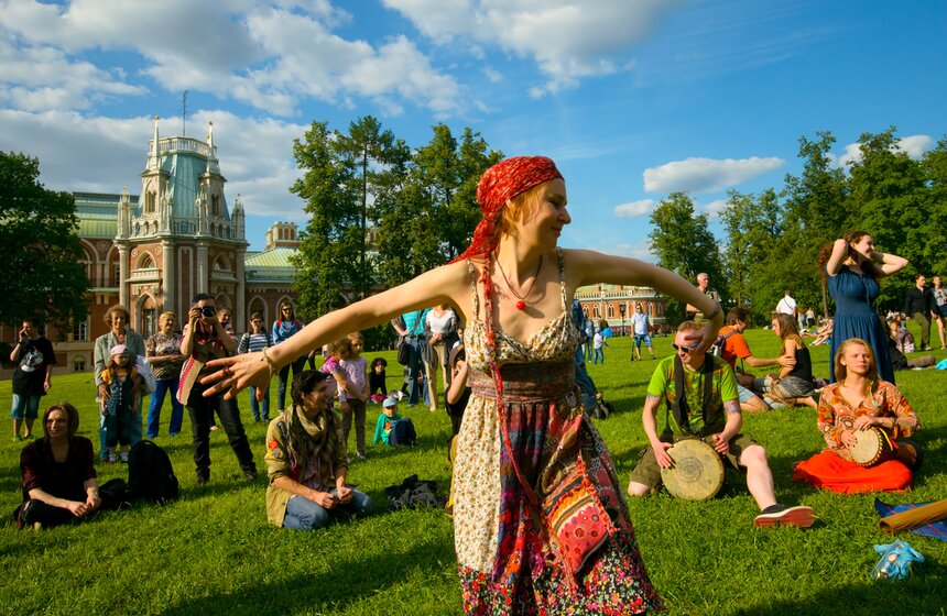 День хиппи в парке "Царицыно". Фоторепортаж 20 фото