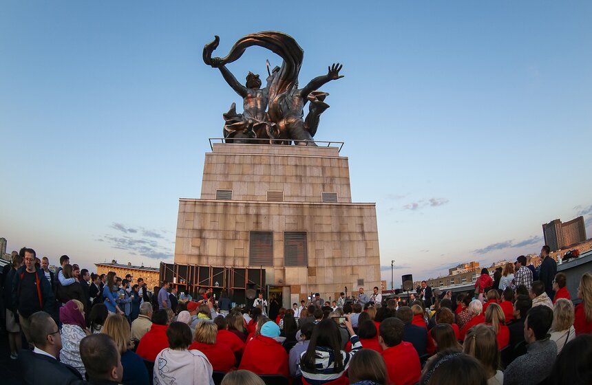 Открытие джазового сезона на крыше "Рабочего и колхозницы" 8 фото