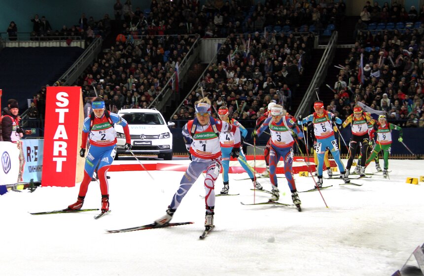 В Москве завершилась биатлонная "Гонка чемпионов" 10 фото