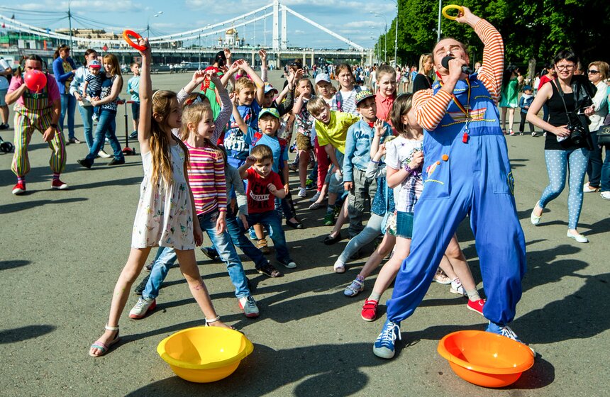 День защиты детей в парке Горького и МУЗЕОНЕ 15 фото