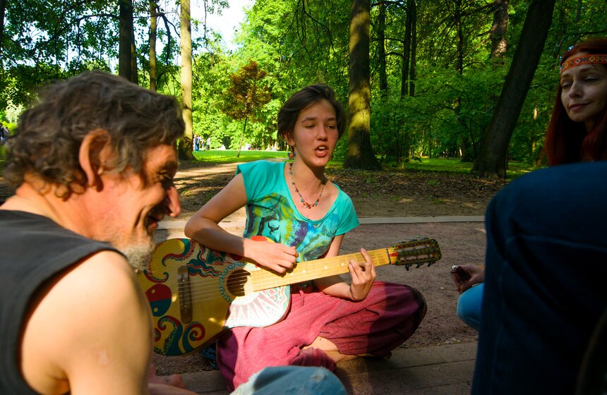 День хиппи в парке "Царицыно". Фоторепортаж 17 фото