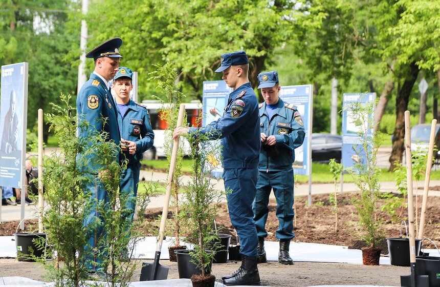 В столице открыли Сквер московских огнеборцев 3 фото