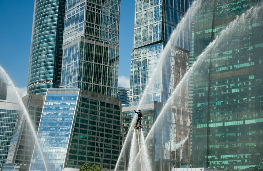 Учения МЧС у башен "Москва-Сити" 29 фото