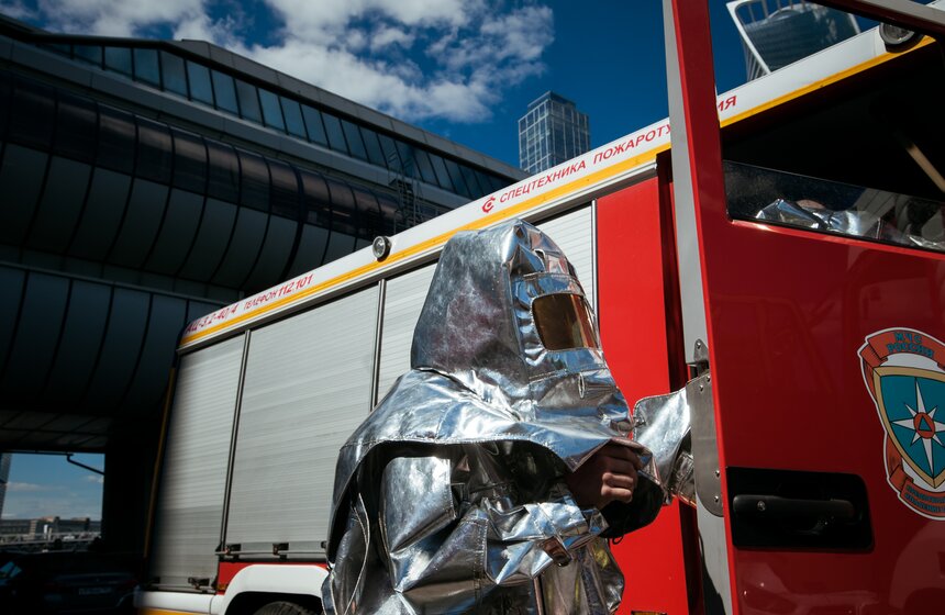 Учения МЧС у башен "Москва-Сити" 32 фото