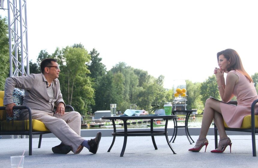 "Лето в парке": звезды в гостях у "Москвы 24" 18 фото