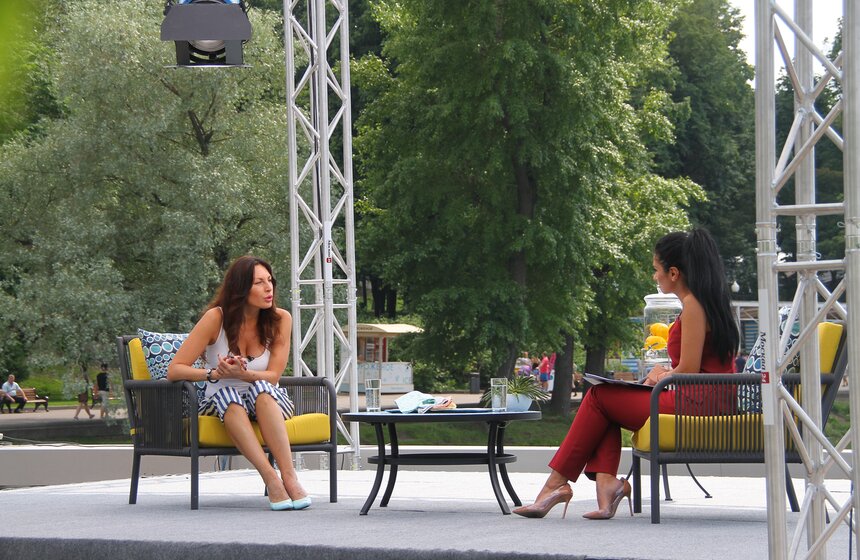 "Лето в парке": звезды в гостях у "Москвы 24" 13 фото