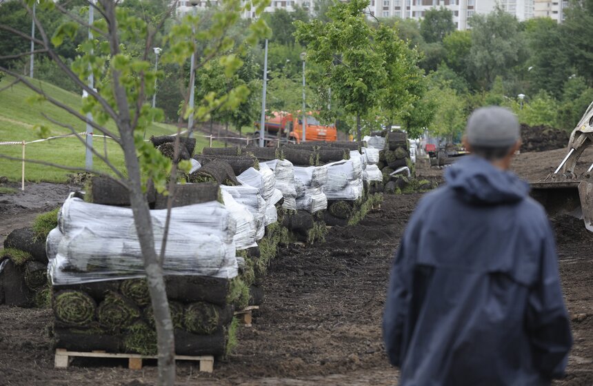 Мэр осмотрел работы по благоустройству Братеевского парка 10 фото