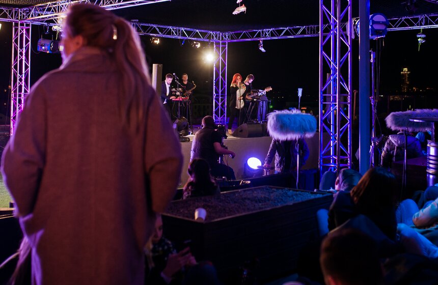 Концерт Guru Groove Foundation на столичной крыше 21 фото