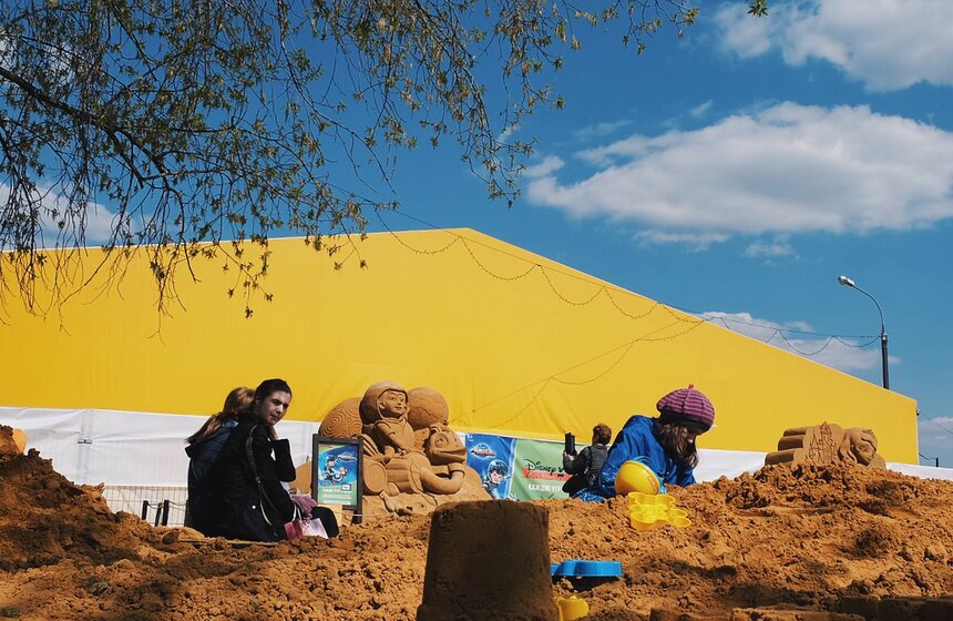 "Волшебный мир песка" в музее-заповеднике "Коломенское" 6 фото