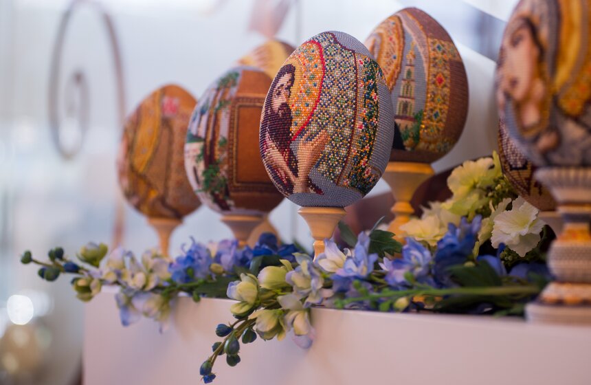Фестиваль пасхальных яиц в театре "Русская песня" 14 фото