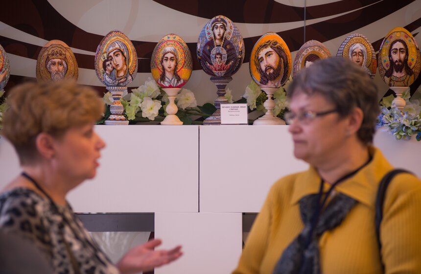 Фестиваль пасхальных яиц в театре "Русская песня" 15 фото