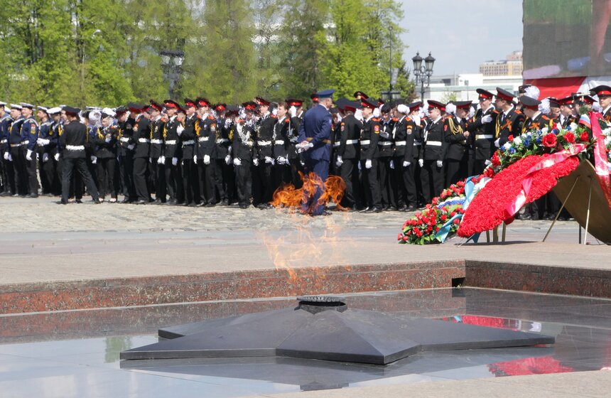 Московский парад кадетов на Поклонной горе 2 фото