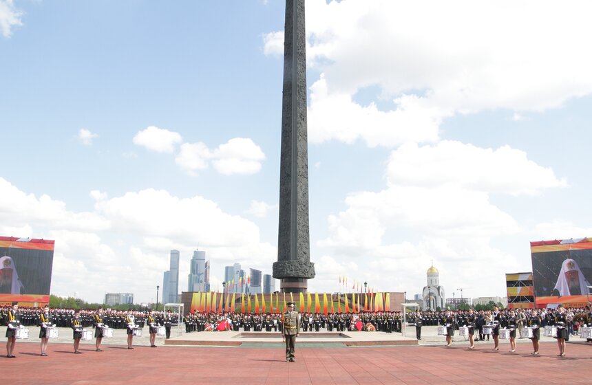 Московский парад кадетов на Поклонной горе 12 фото