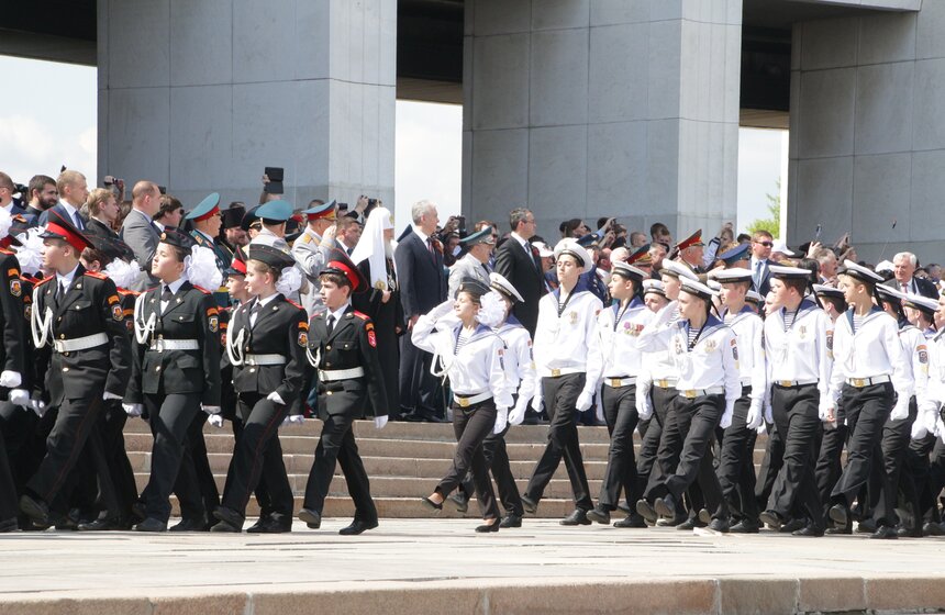 Московский парад кадетов на Поклонной горе 21 фото