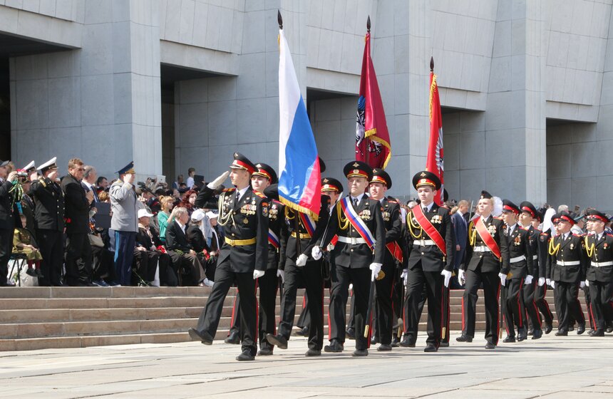 Московский парад кадетов на Поклонной горе 19 фото