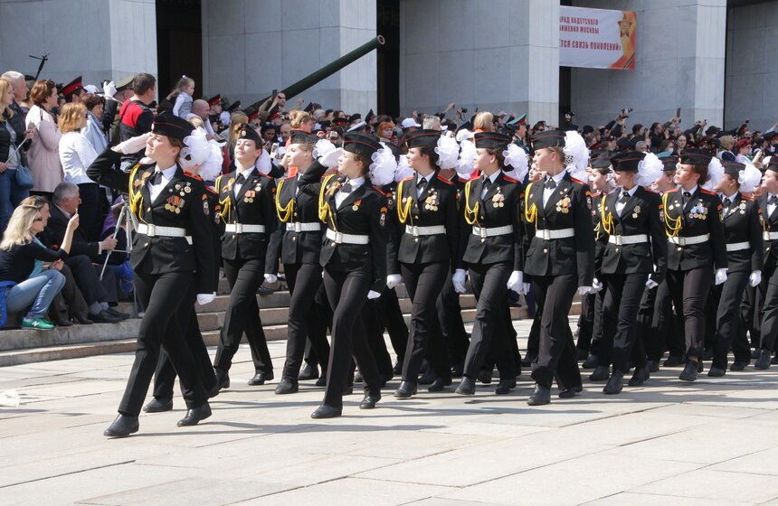 Московский парад кадетов на Поклонной горе 23 фото