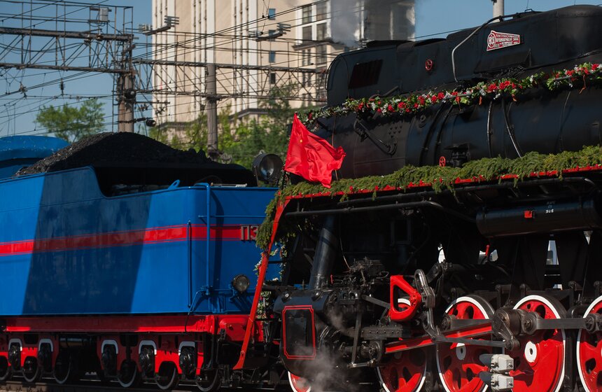 "Поезд Победы" с ветеранами отправился с Киевского вокзала 32 фото