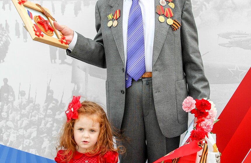 Встреча ветеранов ВОВ на Театральной площади 7 фото