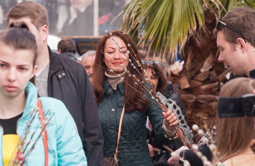 На Театральной площади отметили Вербное Воскресенье 29 фото