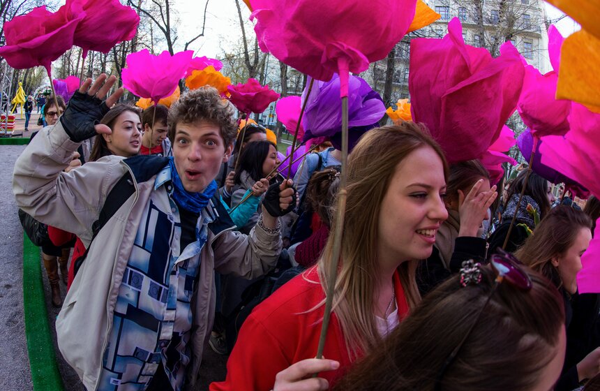 Цветочный парад на Тверском бульваре 9 фото