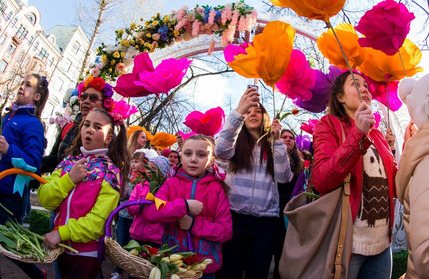 Цветочный парад на Тверском бульваре 11 фото