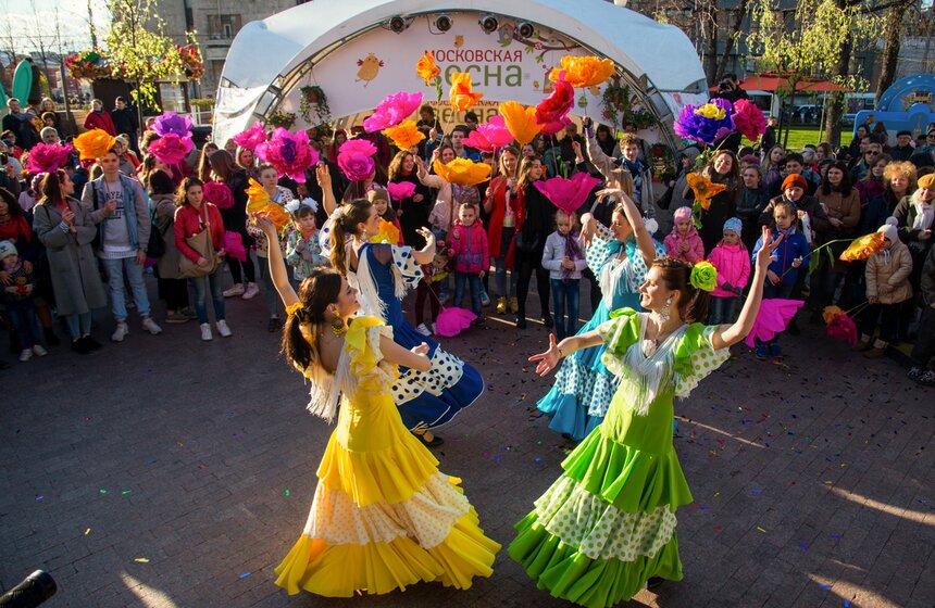 Цветочный парад на Тверском бульваре 22 фото