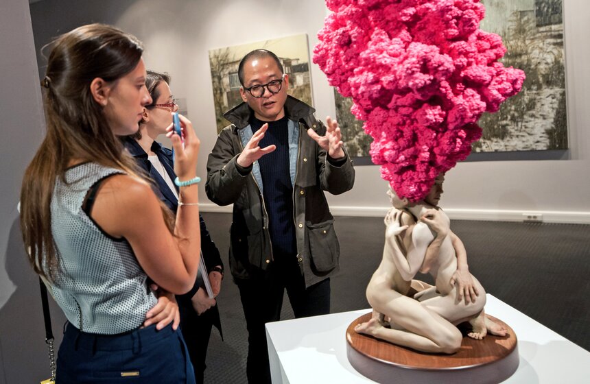 Выставка современных художников из Южной Кореи в "Триумфе" 7 фото