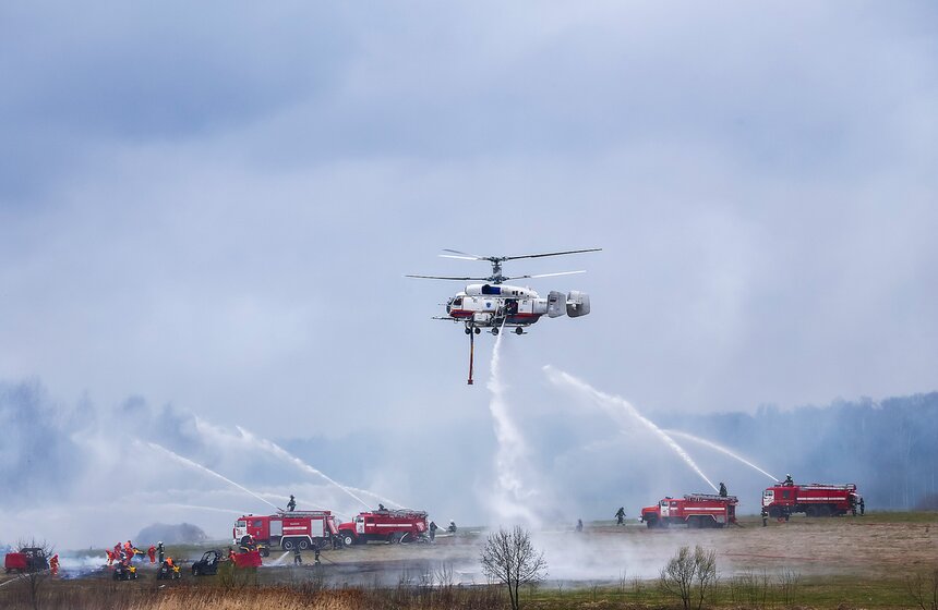 Учения МЧС по тушению природного пожара 19 фото