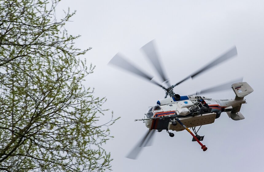 Учения МЧС по тушению природного пожара 26 фото