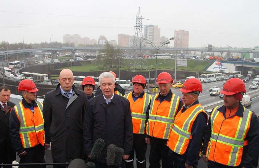 В Москве открылась новая транспортная развязка 8 фото