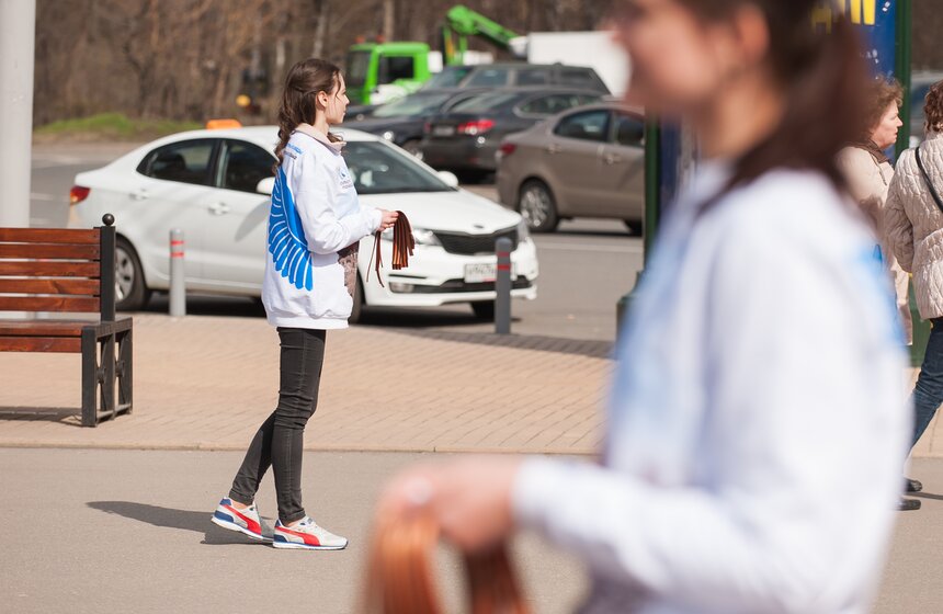 Акция "Георгиевская ленточка" 5 фото