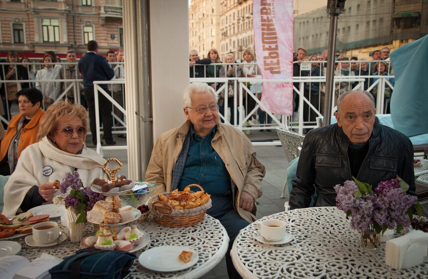 Празднование юбилея "Современника" на Триумфальной площади 22 фото