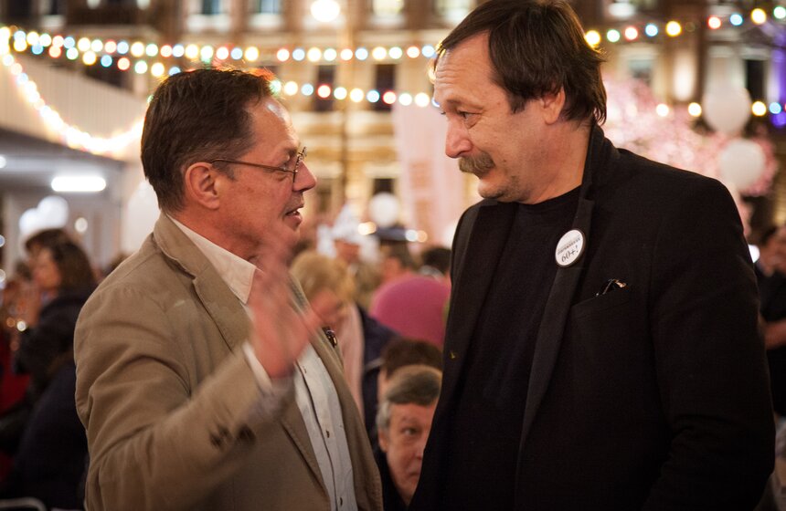 Празднование юбилея "Современника" на Триумфальной площади 41 фото