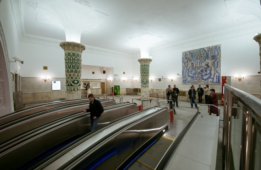 Открытие вестибюля станции "Проспект Мира" Кольцевой линии 29 фото