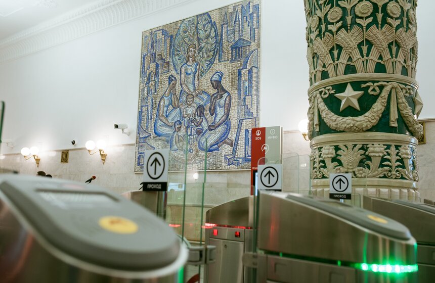 Открытие вестибюля станции "Проспект Мира" Кольцевой линии 13 фото