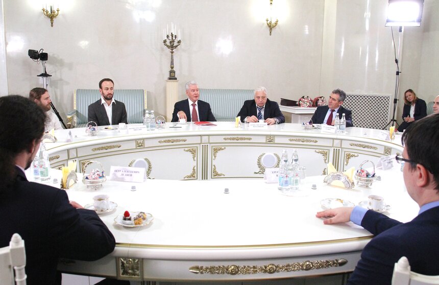 Сергей Собянин встретился с лауреатами конкурса "Учитель года" 18 фото