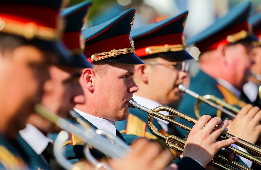 Фестиваль духовых оркестров на ВДНХ 33 фото